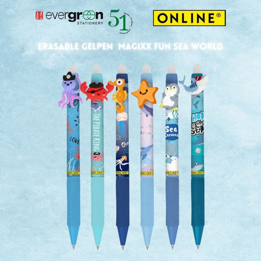 [SG] Online MagiXX 0.7mm Gel Pen Fun Sea World [Evergreen Stationery]