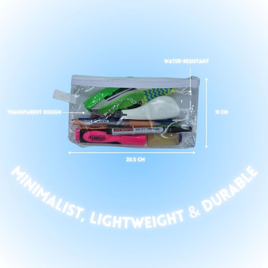 [SG] Kinhshion A6 Transparent PVC Pencil Case [Evergreen Stationery]