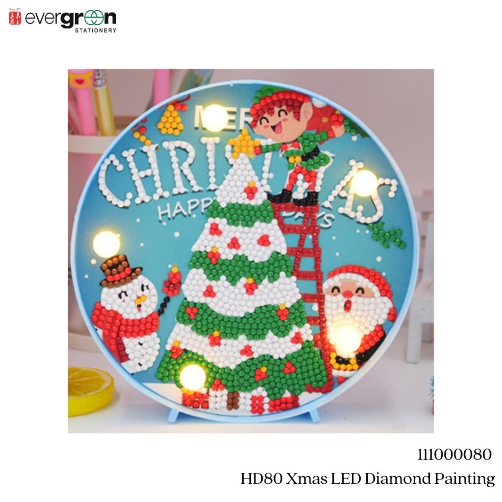 [SG] Xmas LED Diamond Painting [EVERGREEN STATIONERY