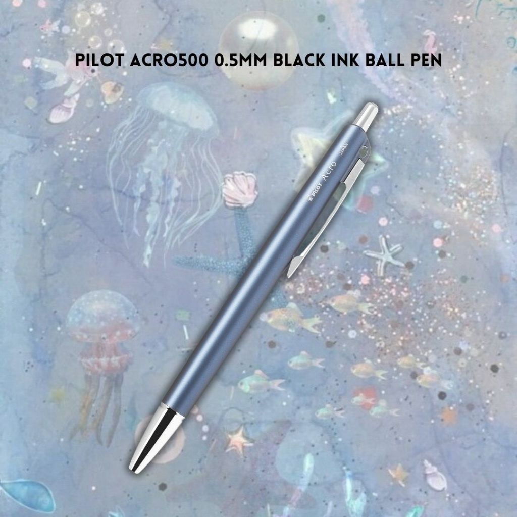 [SG] Pilot Acro500 0.5mm Black Ink Ball Pen [Evergreen Stationary]