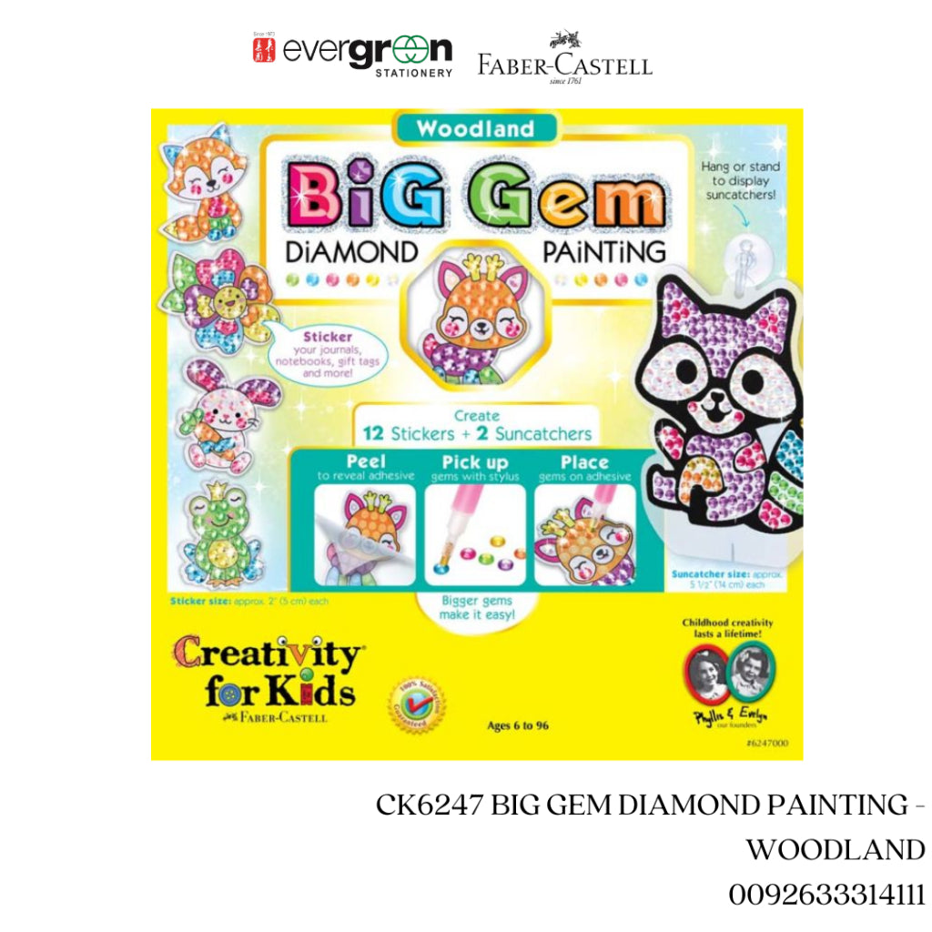 [SG]CK6247 BIG GEM DIAMOND PAINTING -  WOODLAND[EVERGREEN STATIONERY]