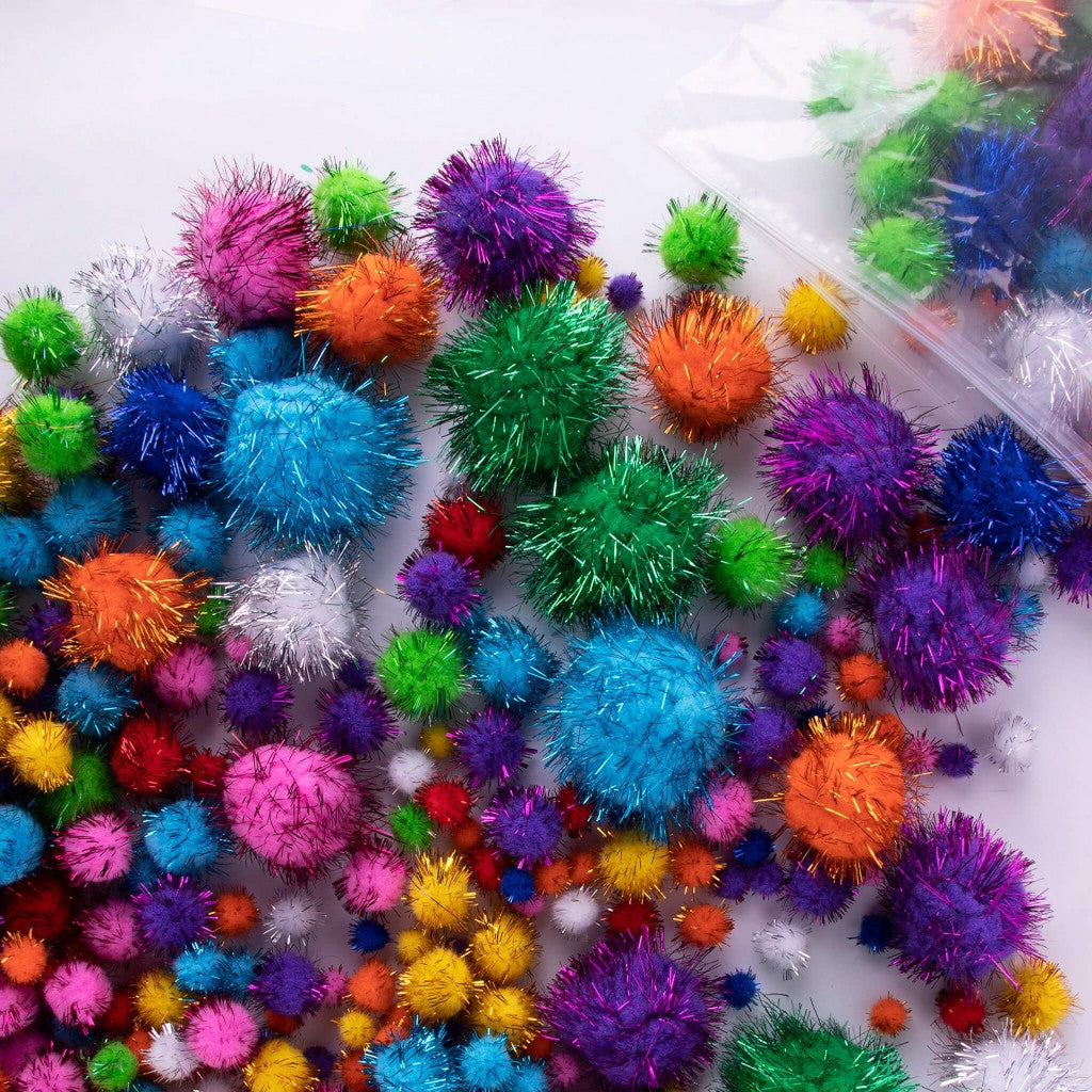 [SG] Apli #18753 Glitter Multicolor  Pom-pons 400s [Evergreen Stationery]