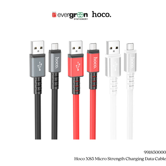 [SG] Hoco X85 Micro Strength Charging Data Cable [Evergreen Stationery]