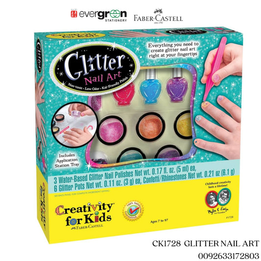 [SG] CK1728  GLITTER NAIL ART[EVERGREEN STATIONERY]