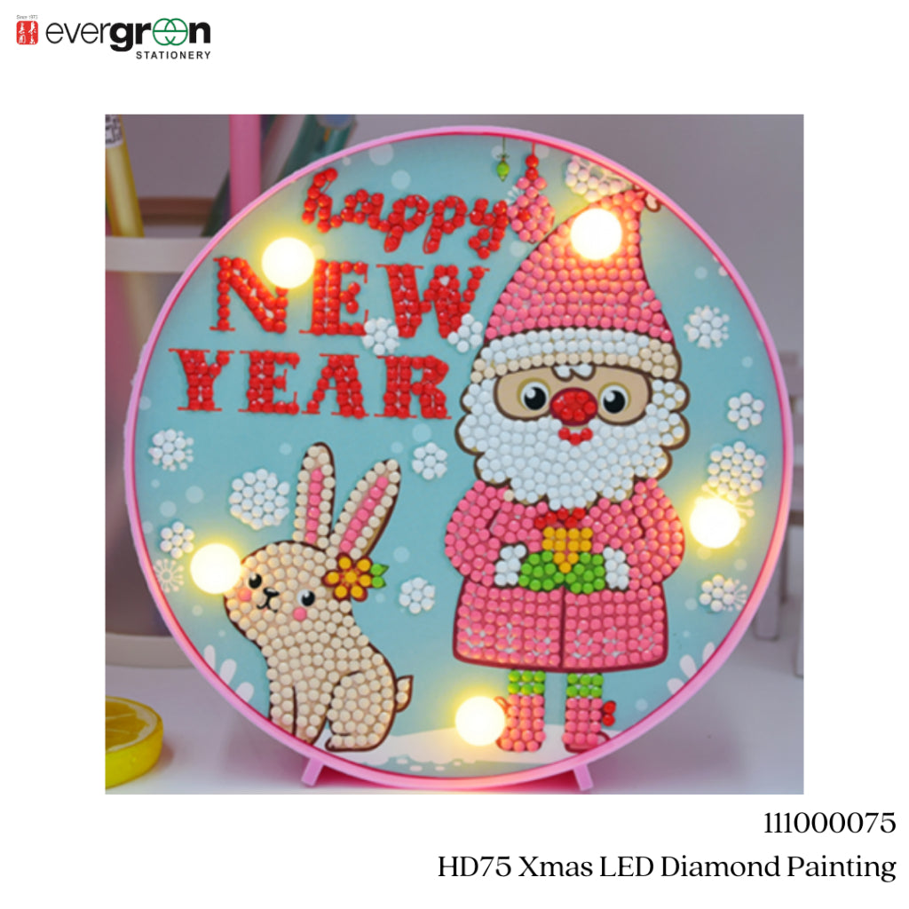 [SG] Xmas LED Diamond Painting [EVERGREEN STATIONERY