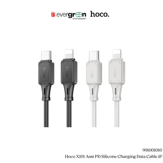 Hoco X101 Asst PD Silicone Charging Data Cable iP