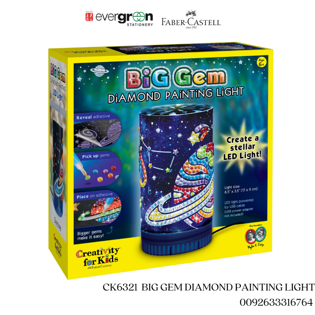 [SG] CK6321  BIG GEM DIAMOND PAINTING LIGHT[EVERGREEN STATIONERY]