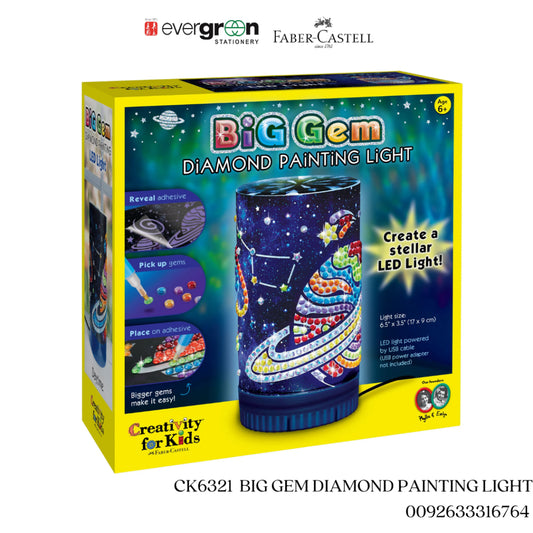 [SG] CK6321  BIG GEM DIAMOND PAINTING LIGHT[EVERGREEN STATIONERY]