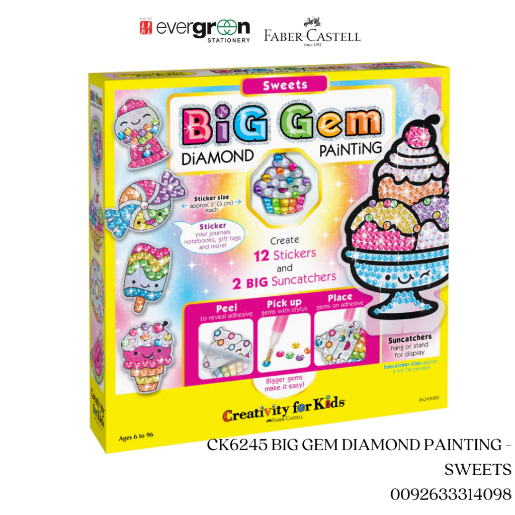 [SG]CK6245 BIG GEM DIAMOND PAINTING -  SWEETS [EVERGREEN STATIONERY]