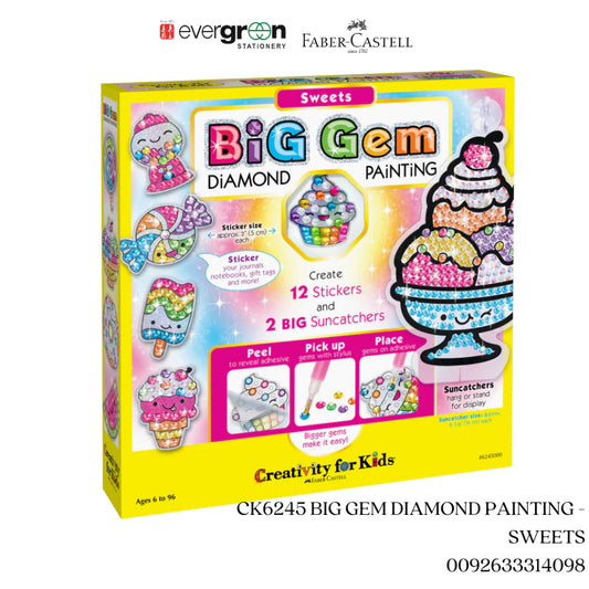 [SG]CK6245 BIG GEM DIAMOND PAINTING -  SWEETS [EVERGREEN STATIONERY]