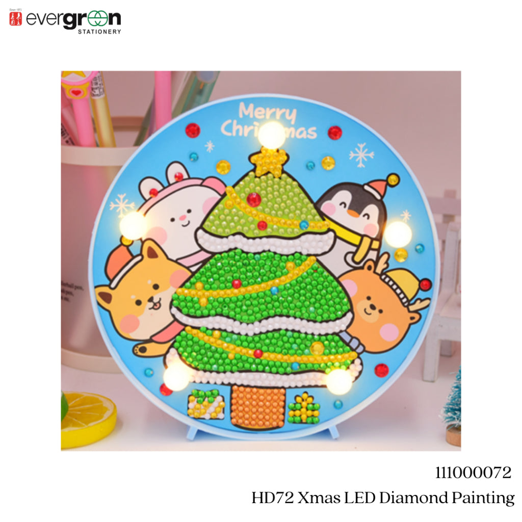 [SG] Xmas LED Diamond Painting [EVERGREEN STATIONERY