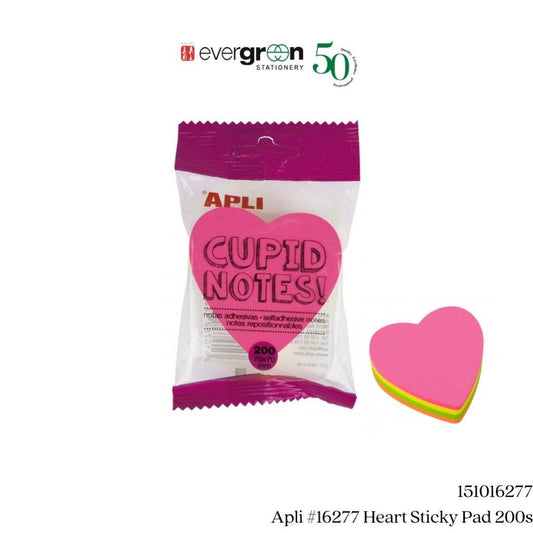 APLI Heart Sticky Pad