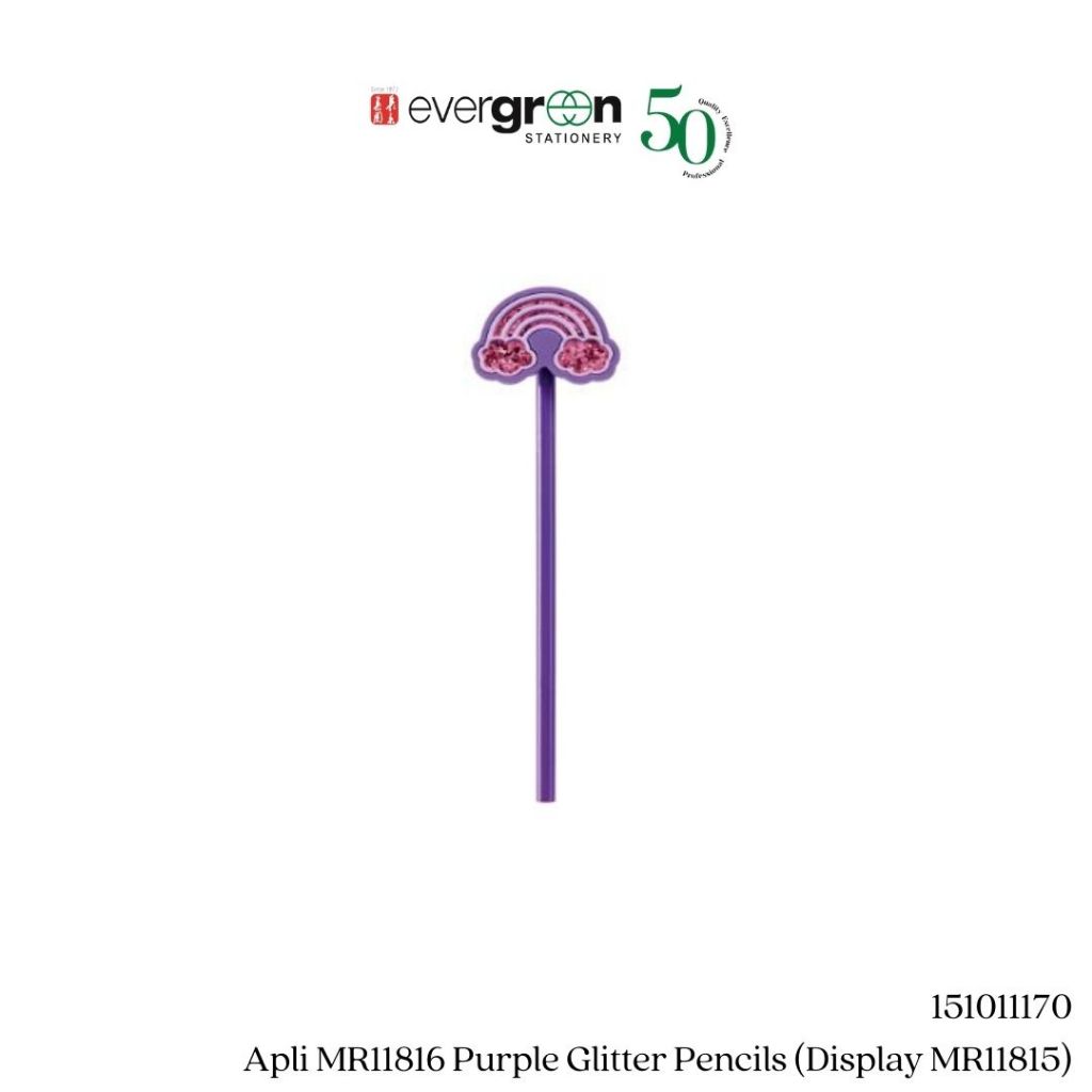 [SG] Apli MR11816 Glitter Pencils (Display MR11815) [Evergreen Stationery]