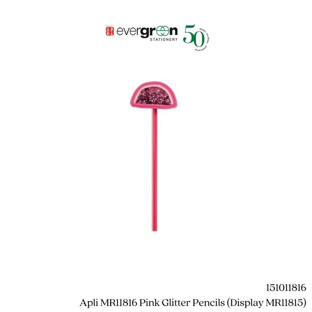 [SG] Apli MR11816 Glitter Pencils (Display MR11815) [Evergreen Stationery]