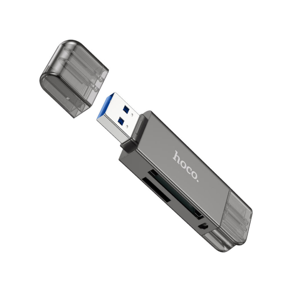 [SG] Hoco HB39 USB/Type-C 3.0 High Speed Card Reader [Evergreen Stationery]