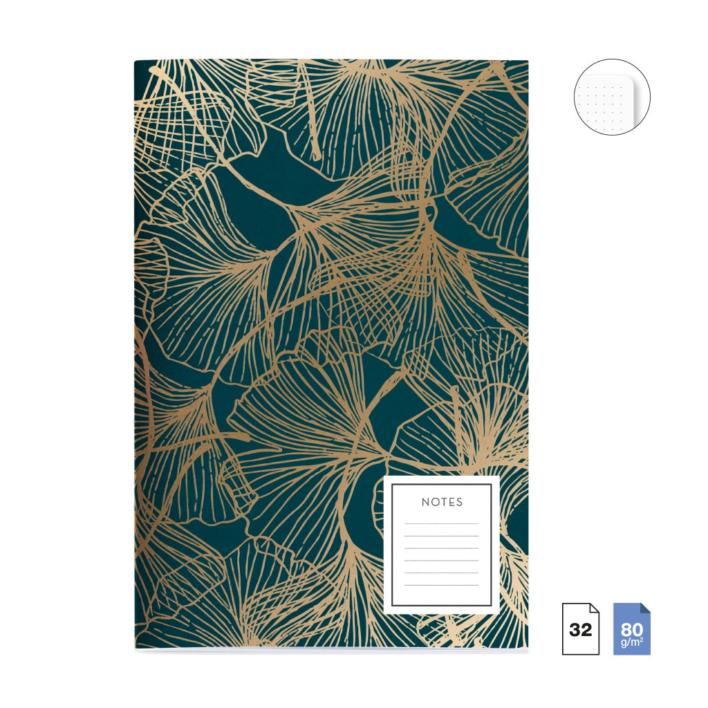 [SG] Apli Ginkgo Collection A5 Notebook [Evergreen Stationery]