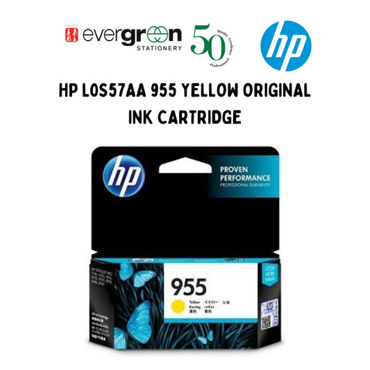 [SG] HP L0S57AA 955 YELLOW ORIGINAL INK CARTRIDGE [Evergreen Stationery]