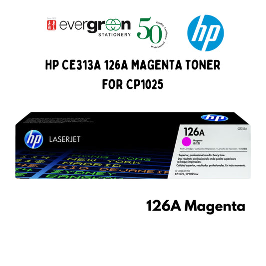 [SG] HP CE313A 126A MAGENTA TONER FOR CP1025 [Evergreen Stationery]