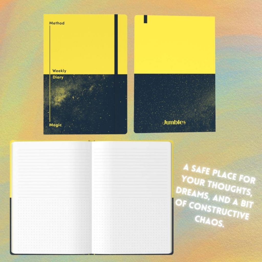 [SG] Jumble & Co Chaos And Control Ruled/Dotted A5 Notebook