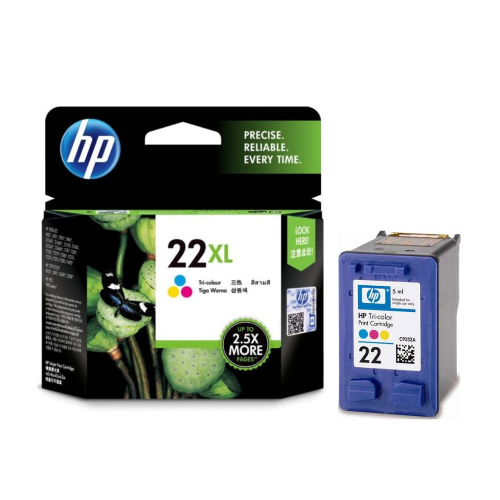 [SG] HP C9352CA 22XL TRI-COLOR INK CARTRIDGE [Evergreen Stationery]