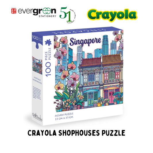 [SG] Crayola Shophouses Puzzle [Evergreen Stationery]