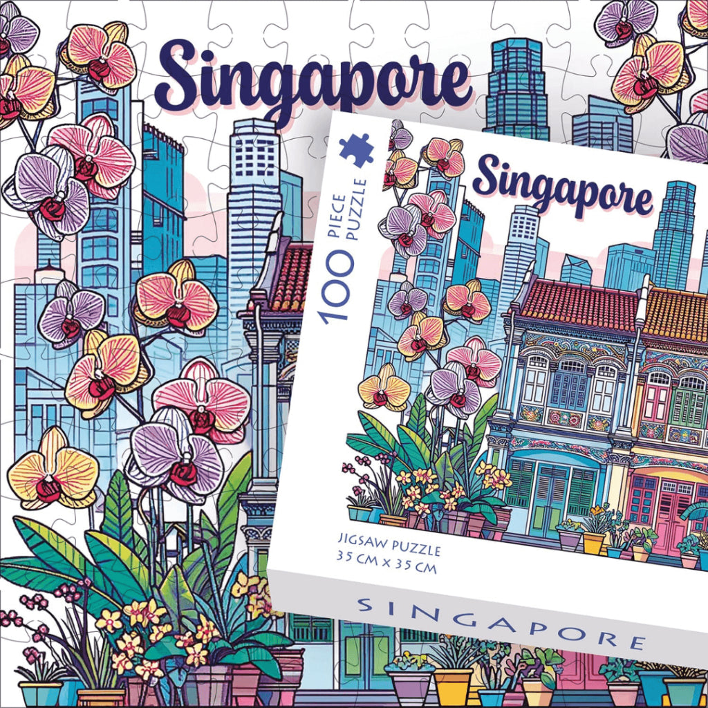 [SG] Crayola Shophouses Puzzle [Evergreen Stationery]
