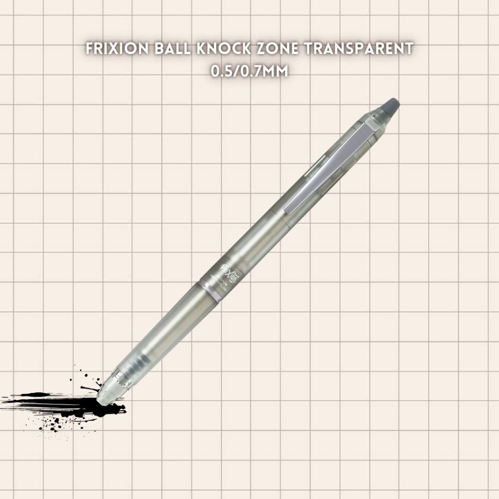 [SG] Pilot Frixion Ball Knock Zone 0.5mm/0.7mm Erasable Black Ink Pen [Evergreen Stationery]