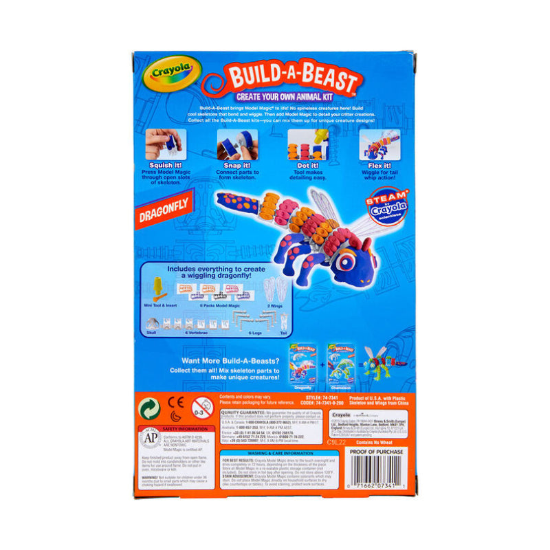 [SG] Crayola Build A Beast Shark/ Dragonfly Craft Kit [Evergreen Stationery]