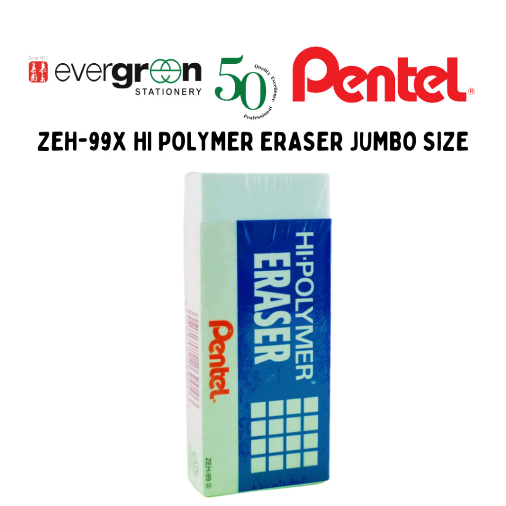 [SG] ZEH-99X LIMITED Pentel Hi-Polymer Eraser Jumbo Size [Evergreen Stationery]