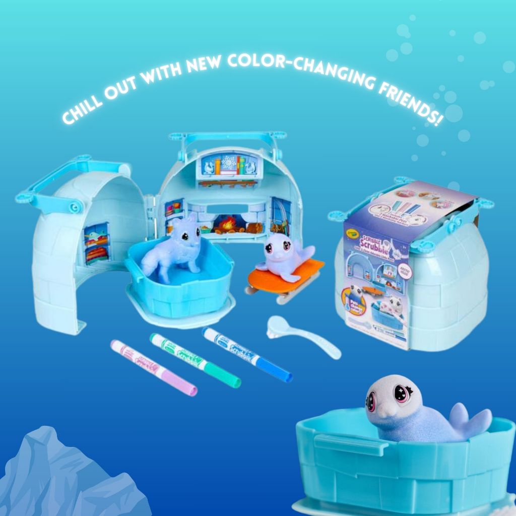 [SG] Crayola Scribble Scrubbie Pets Arctic Igloo Playset [Evergreen Stationery]