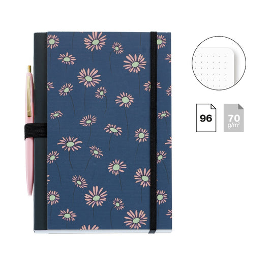 [SG] Apli MR8191 Happy Daisies Collection A5 Notebook [Evergreen Stationery]