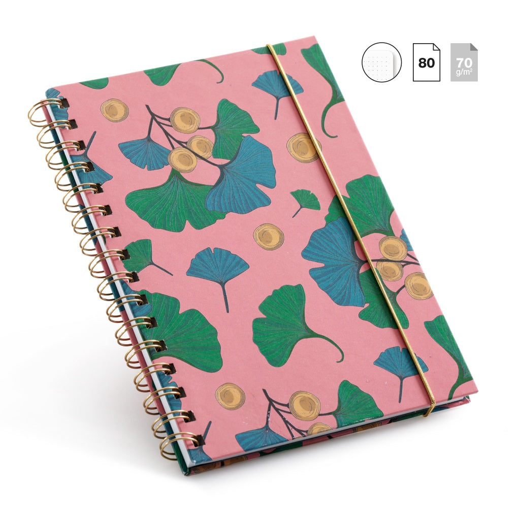 [SG] Apli Ginkgo Collection A5 Notebook [Evergreen Stationery]