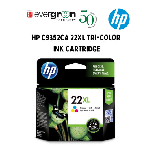 [SG] HP C9352CA 22XL TRI-COLOR INK CARTRIDGE [Evergreen Stationery]