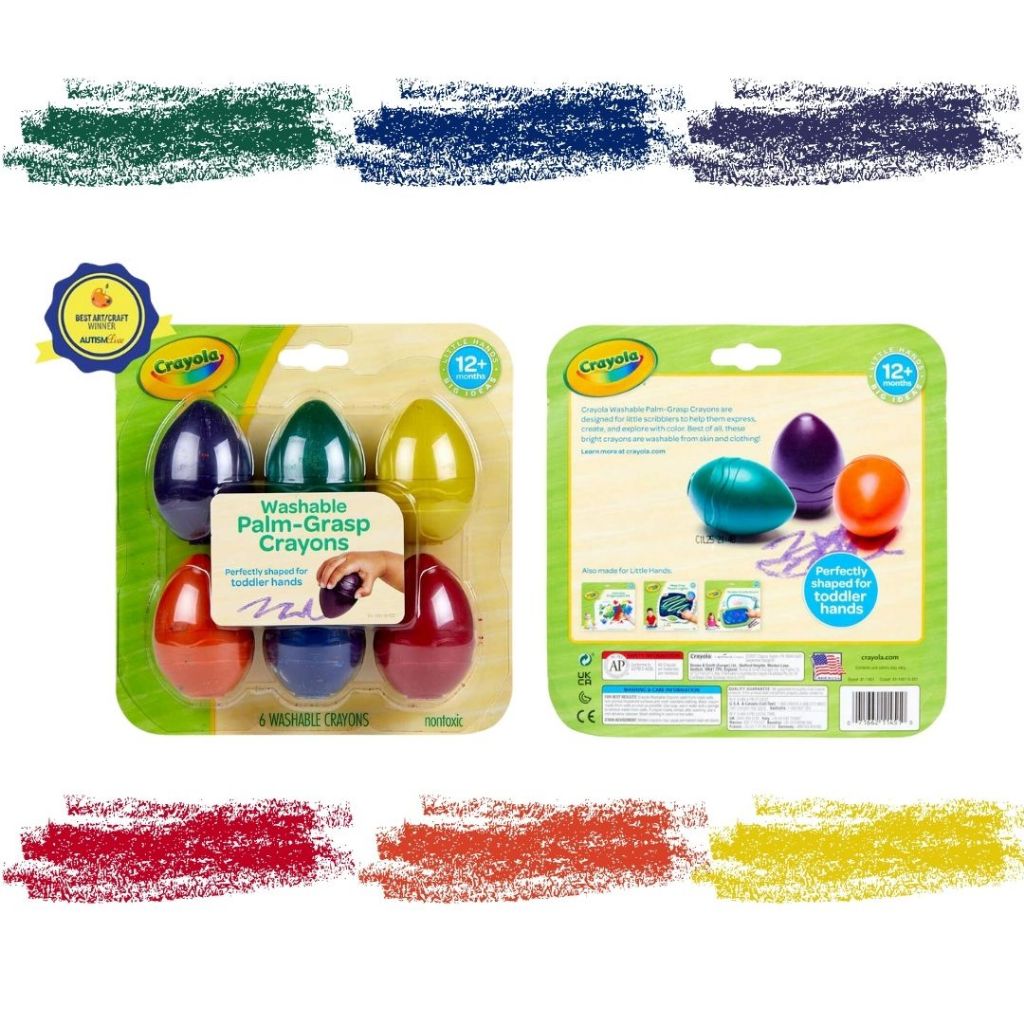 [SG] Crayola Palm Grasp Toddler Crayons [Evergreen Stationery]
