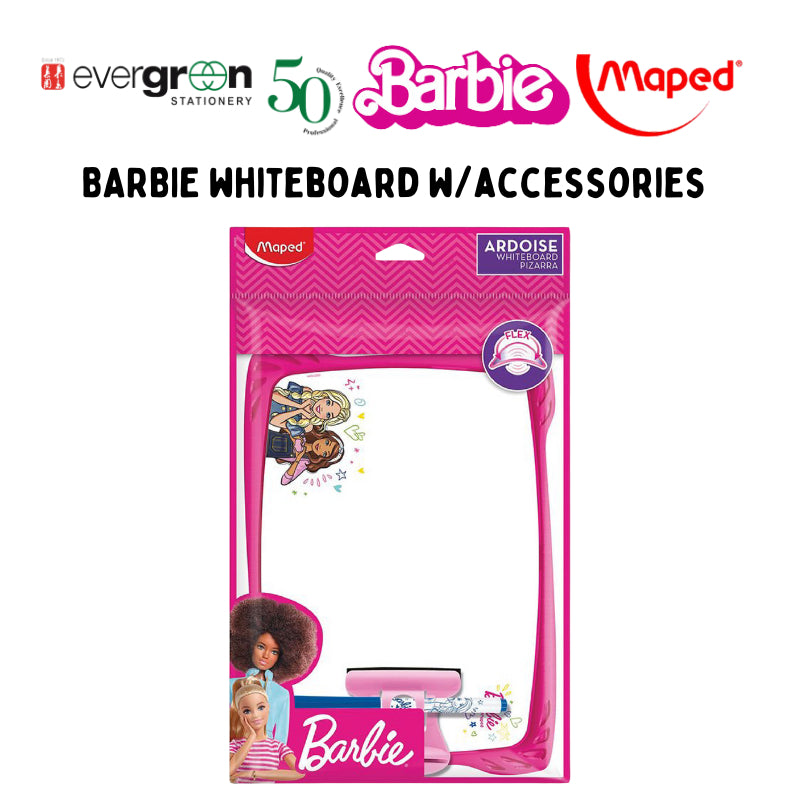 [SG] Maped Barbie WhiteBoard With Accessories [Evergreen Stationery]