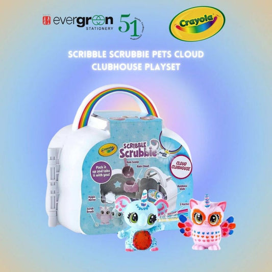 [SG] Crayola Scribble Scrubbie Pets Cloud Clubhouse Playset [Evergreen Stationery]