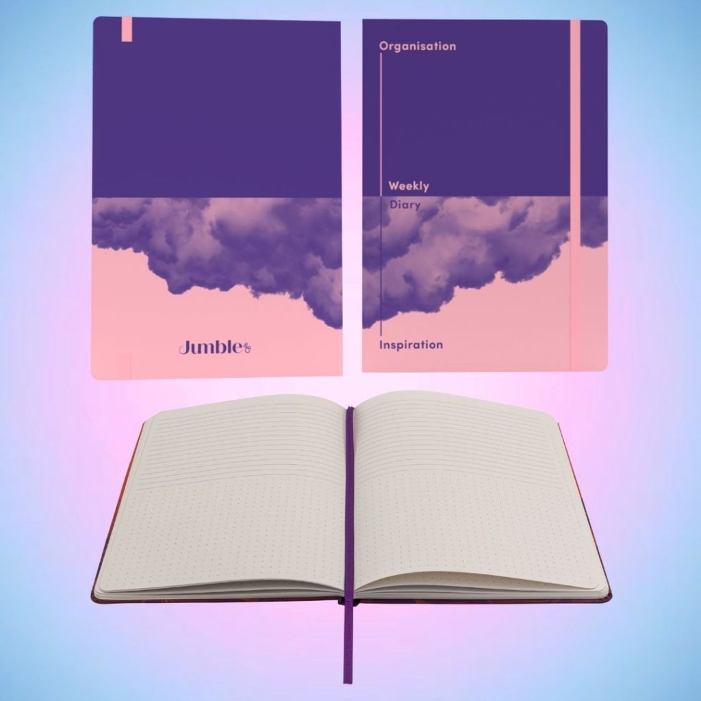 [SG] Jumble & Co Chaos And Control Ruled/Dotted A5 Notebook