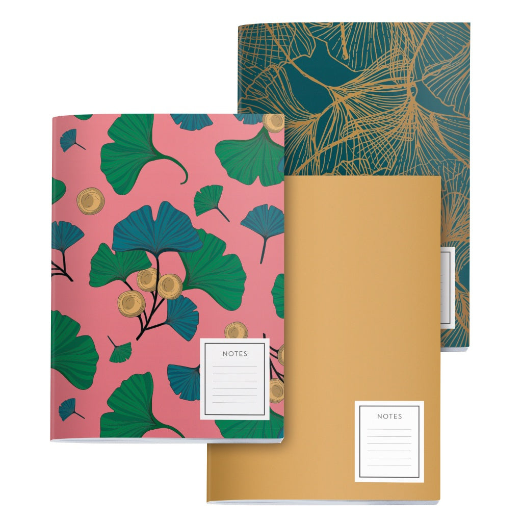 [SG] Apli Ginkgo Collection A5 Notebook [Evergreen Stationery]
