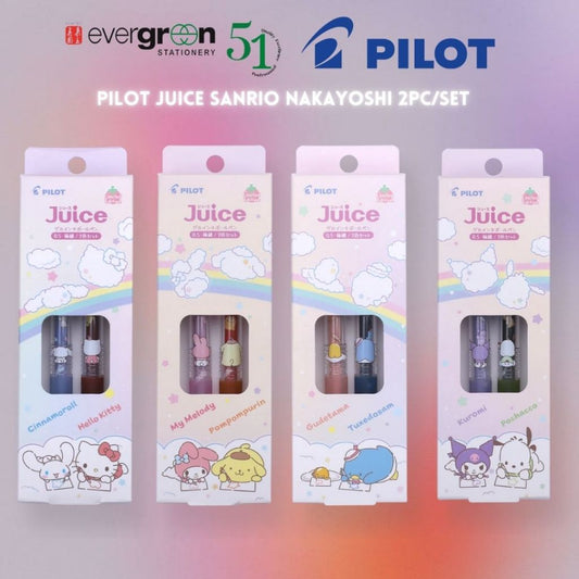 [SG] Pilot Juice Sanrio Nakayoshi 2pc/set [Evergreen Stationery]