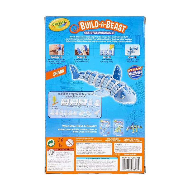 [SG] Crayola Build A Beast Shark/ Dragonfly Craft Kit [Evergreen Stationery]