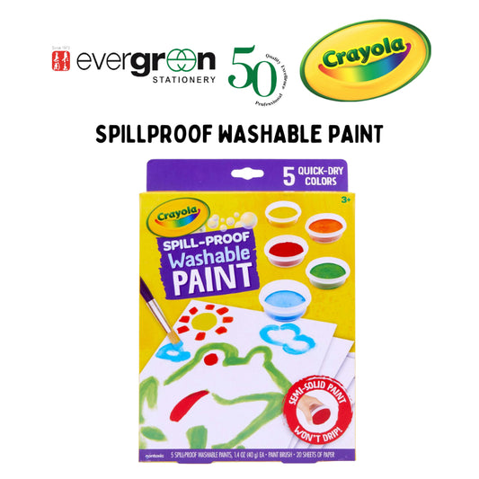 [SG] Crayola Spillproof Washable Paint Kit [Evergreen Stationery]