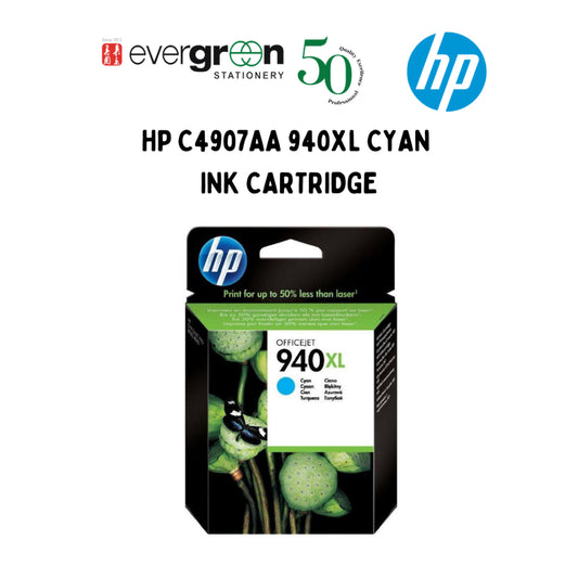 [SG] HP C4907AA 940XL CYAN INK CARTRIDGE [Evergreen Stationery]