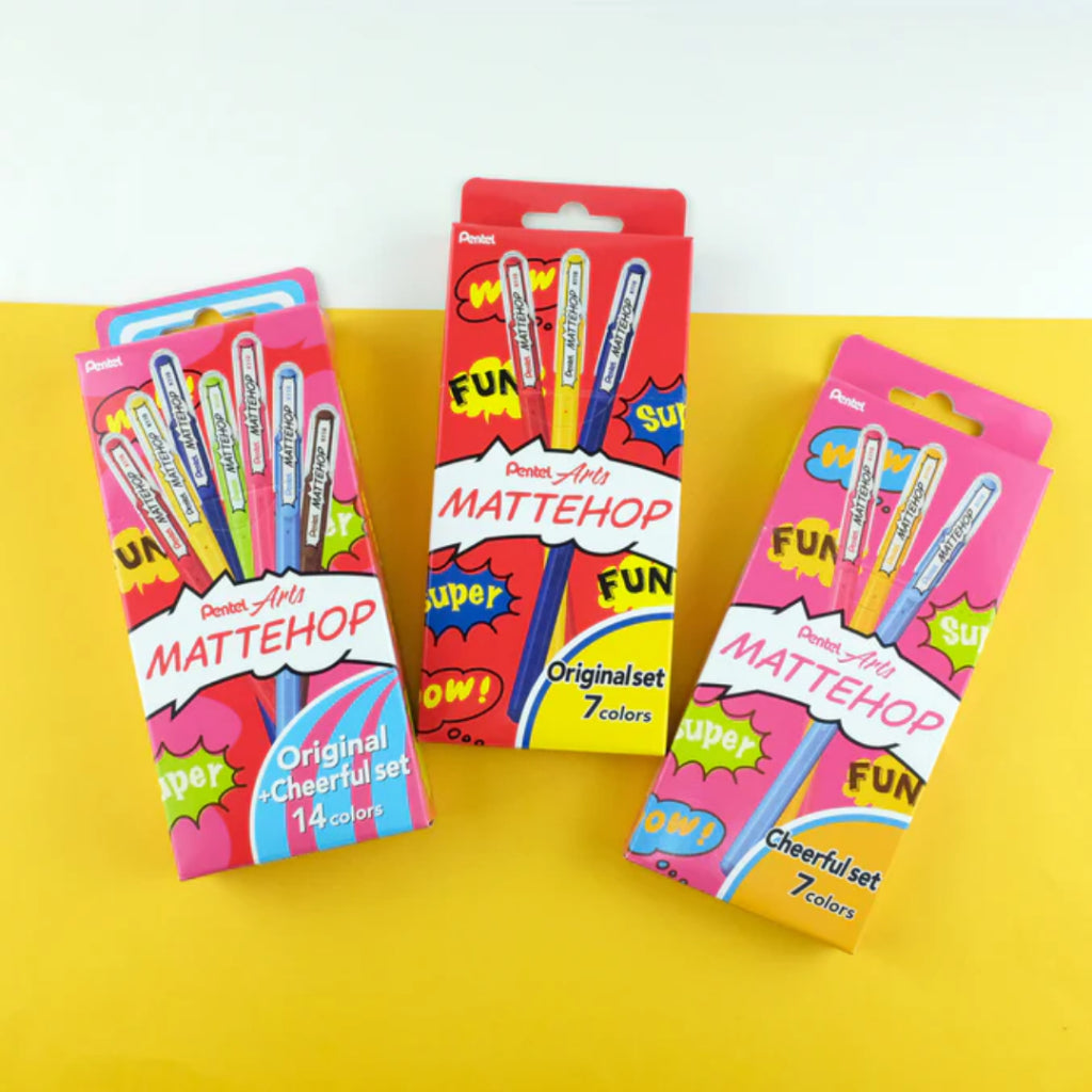 [SG] Pentel MatteHop 1.0mm Gel Roller Pen Original/ Cheerful/ Mixed Set [Evergreen Stationery]