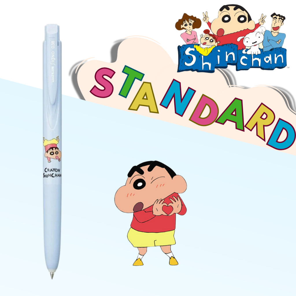 [SG] LIMITED EDITION Uni Crayon ShinChan Signo Gel Pen [Evergreen Stationery]