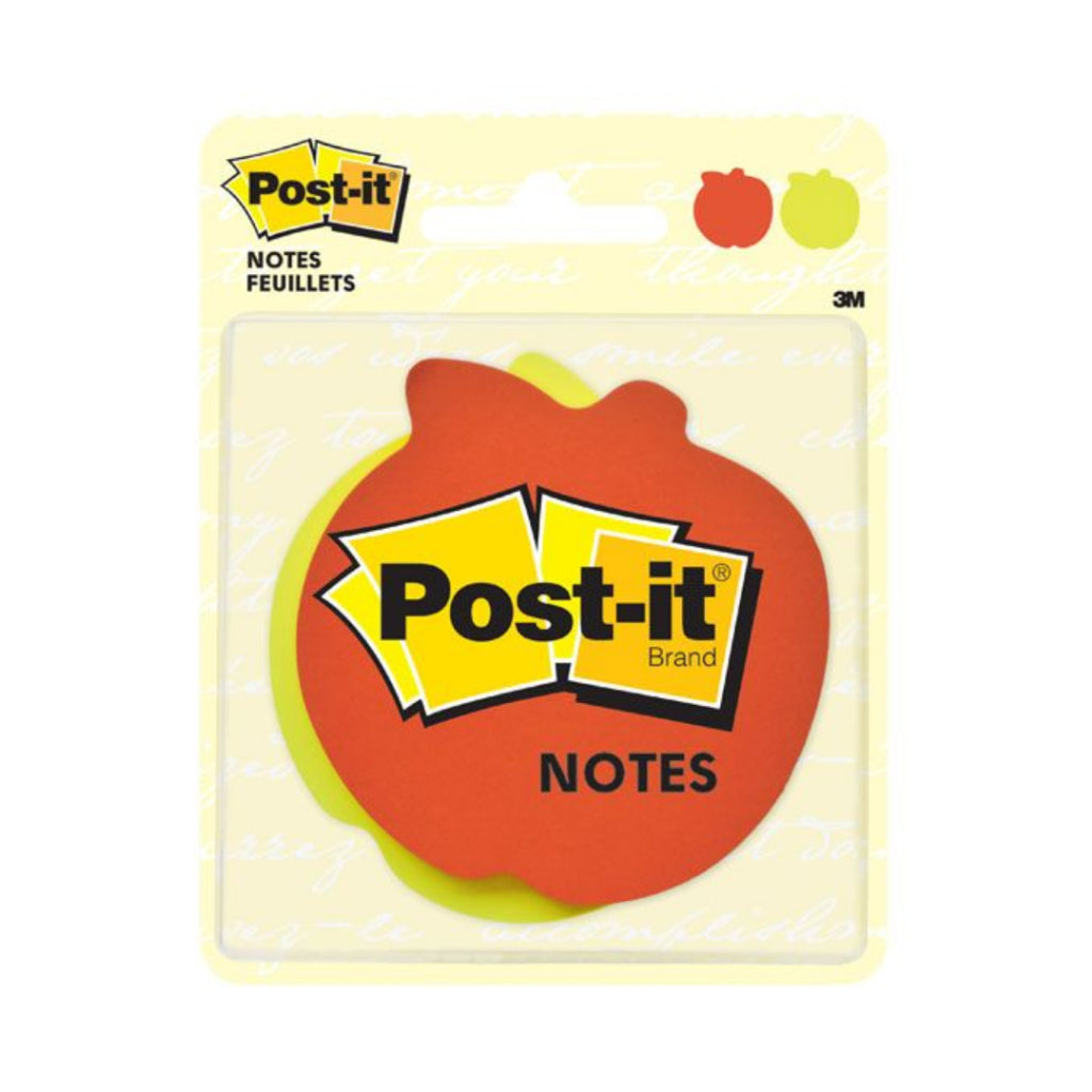 [SG] 3M Post-It Super Sticky Notes 7350-APL (Apple Shape) [Evergreen Stationery]