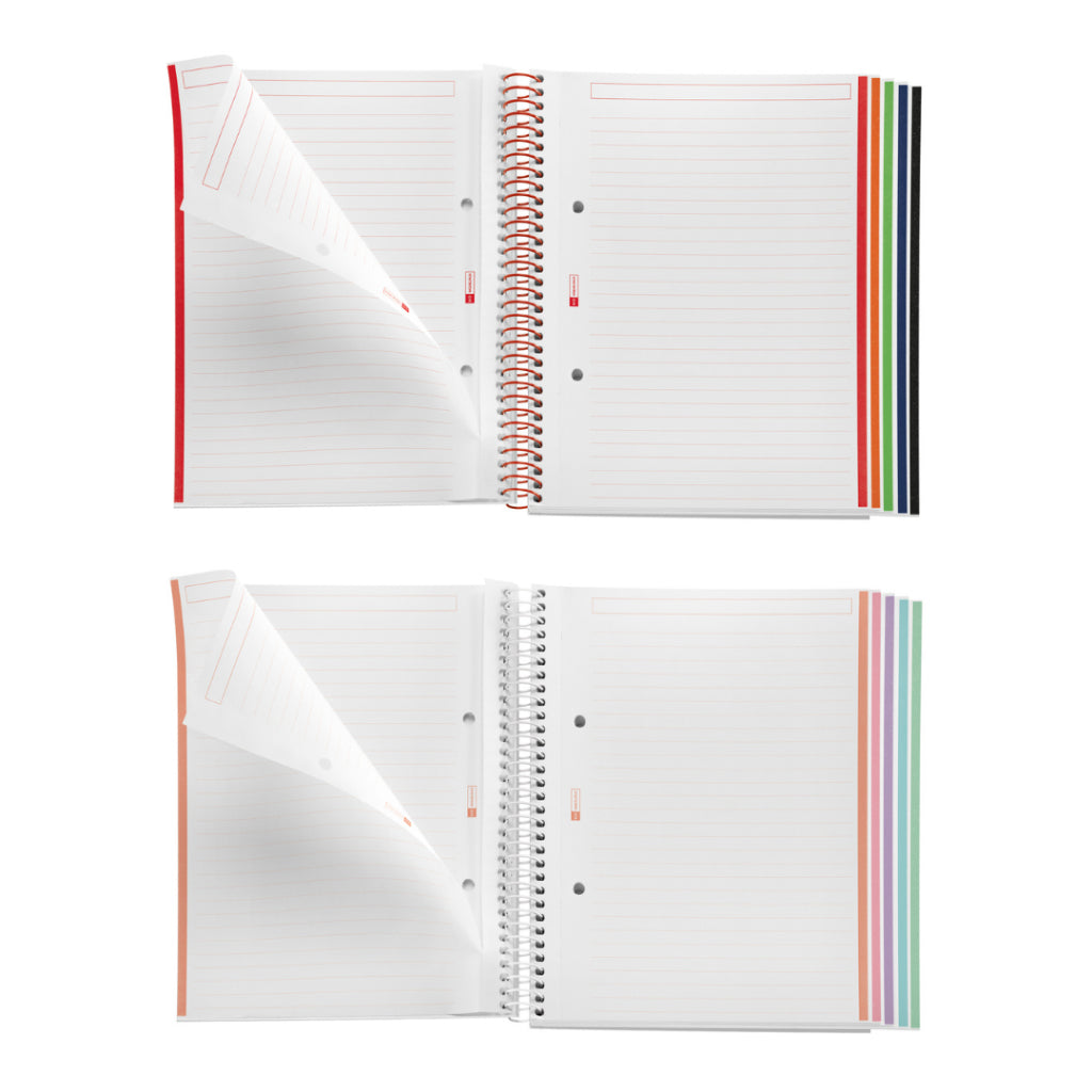 [SG] Apli A5 120pgs Lined Hor Emotions Spiral Notebook (4 Colors Available) [Evergreen Stationery]