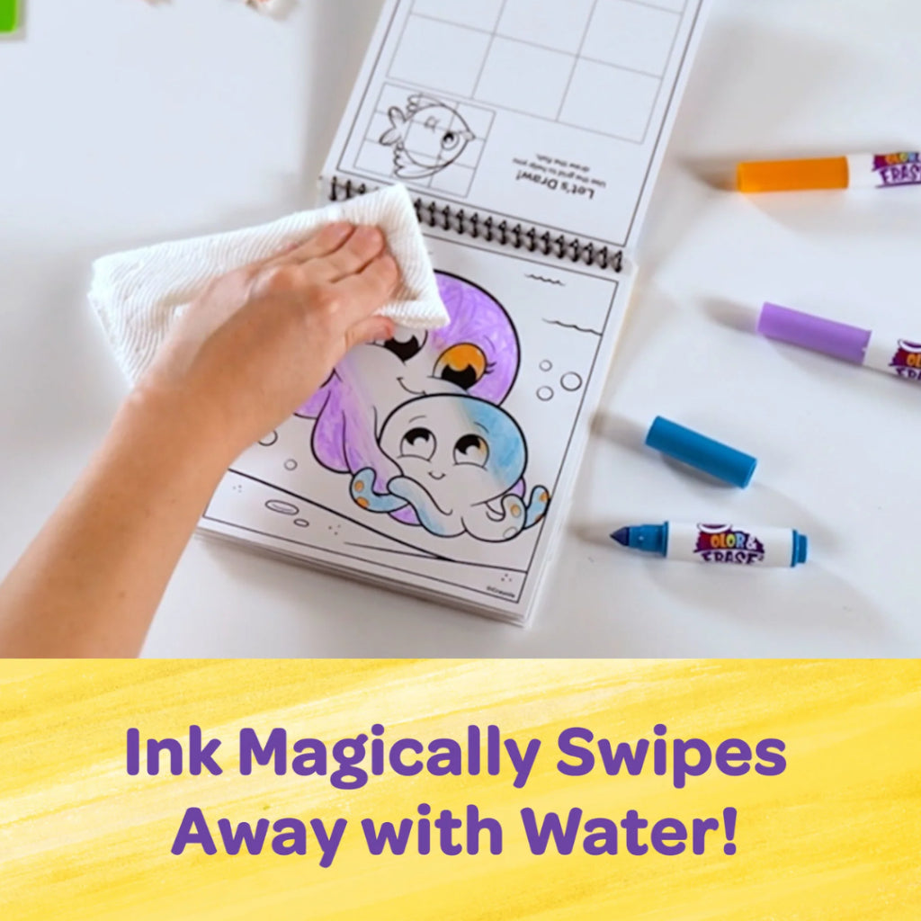 [SG] Crayola Color & Erase Activity Pad (Sea) [Evergreen Stationery]