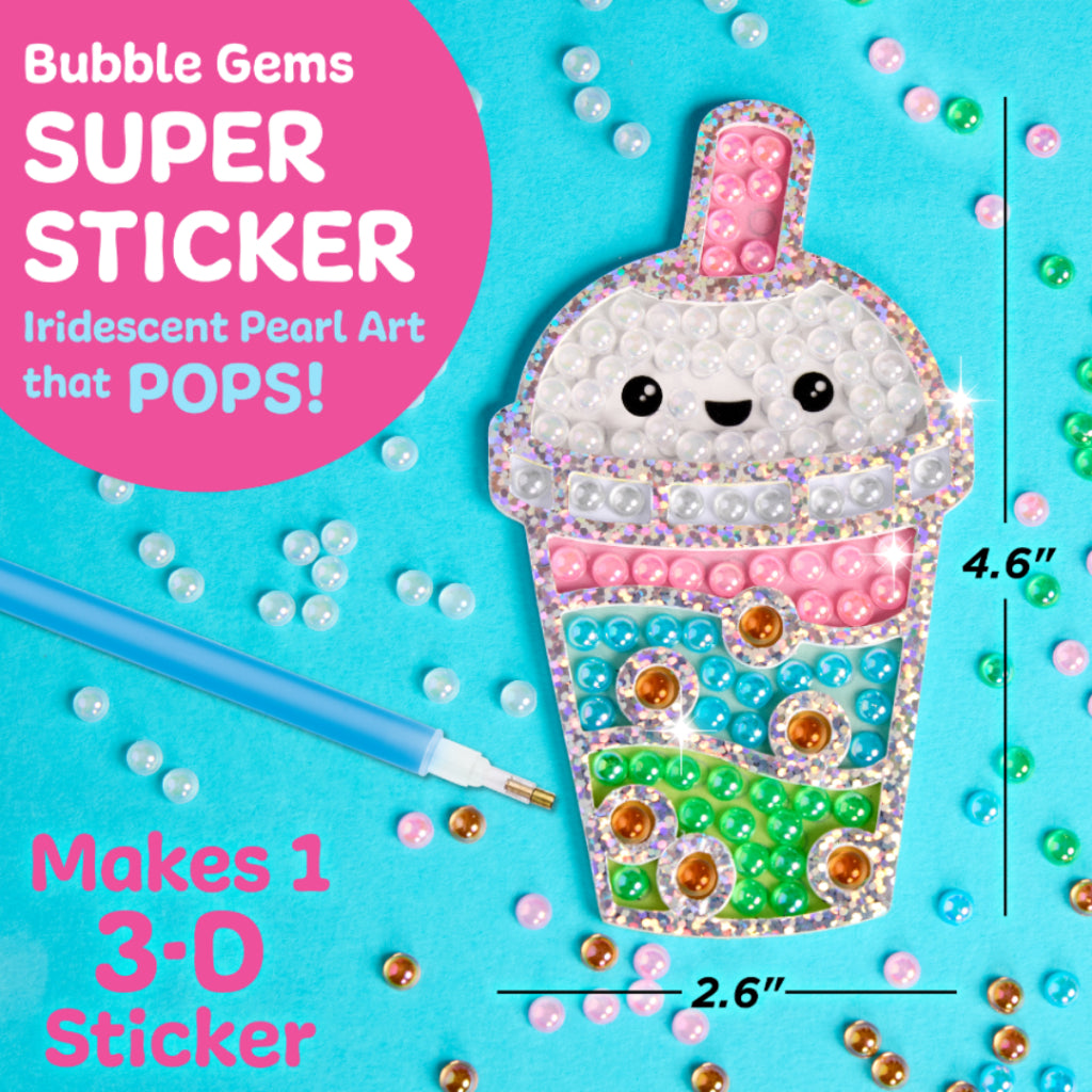 [SG] Faber-Castell Bubble Gems Super Sticker Bubble Tea/Ice Cream [Evergreen Stationery]