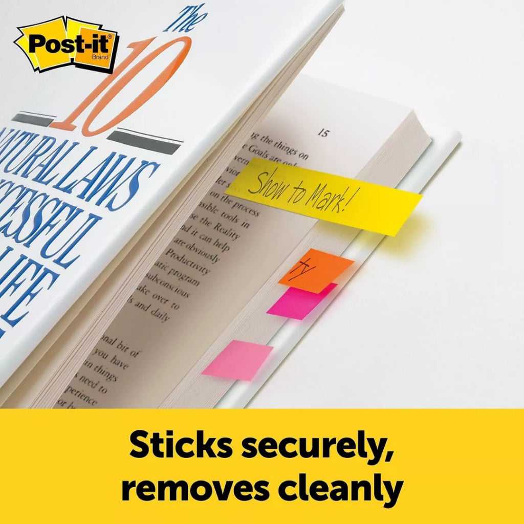 [SG] 3M Post-It 15x50 mm Page Markers 670-5AN (5 Colours) [Evergreen Stationery]
