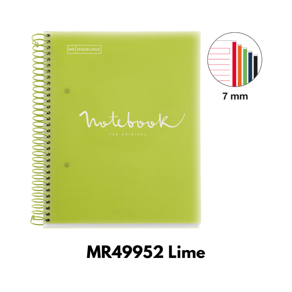 [SG] Apli A5 120pgs Lined Hor Emotions Spiral Notebook (4 Colors Available) [Evergreen Stationery]
